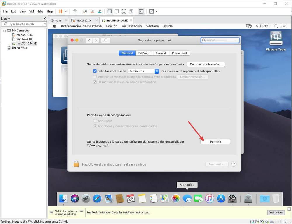 Vmware workstation configuration for macbook pro